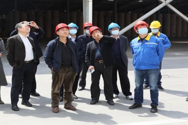 生态环境部科财司副司长付川一行考察由8868体育首页登录承担的国家科技重大专项示范工程